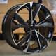 19 Rs7 Style Alloy Wheels Gloss Black Polished Audi, Vw, Seat Set Of 4