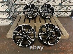 19 Rs3 S5 Style Alloy Wheels Fits Audi A3 S3 Rs3 A4 A6 Tt 5x112 Black Pol
