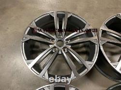 19 Seville Style Alloy Wheels Gun Metal Machined VW Golf MK 5 6 7 8 Audi A3