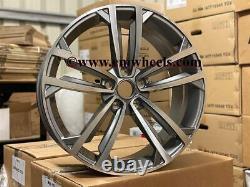 19 Seville Style Alloy Wheels Gun Metal Machined VW Golf MK 5 6 7 8 Audi A3