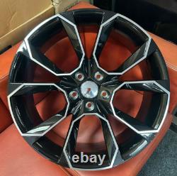 19 Skoda Vrs Style Alloy Wheels To Fit Skoda Octavia Superb Seat Leon Black Pol