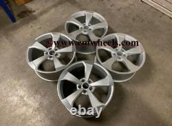 19 TTRS CONCAVE RS3 Style Alloy Wheels Silver Machined Audi A5 A6 A7 5x112