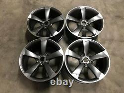 19 TTRS Rotor CONCAVE Style Alloy Wheels Satin Gun Metal Polished Audi A5 A6 A7
