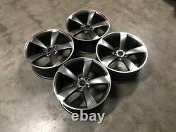 19 TTRS Rotor CONCAVE Style Alloy Wheels Satin Gun Metal Polished Audi A5 A6 A7