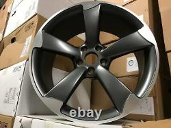 19 TTRS Rotor CONCAVE Style Alloy Wheels Satin Gun Metal Polished Audi A5 A6 A7