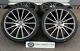 19 Turbine Style Alloy Wheels & Tyres Black Polished Staggered Mercedes E-class