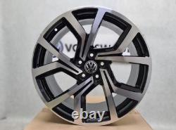 19 VW Brescia Clubsport Style Alloy Wheels, Black Polish, Golf, TRoc, MQB etc