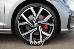 19 VW Brescia Clubsport Style Alloy Wheels, Black Polish, Golf, TRoc, MQB etc
