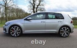 19 VW Brescia Clubsport Style Alloy Wheels, Black Polish, Golf, TRoc, MQB etc