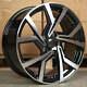 19 Vw Golf Clubsport Style Alloy Wheels Black & Polished Set Of 4