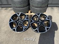 19 VW Golf Queenstown Style Alloy Wheels Gloss Black Pol MK5 6 7 Audi A3 +Tyres