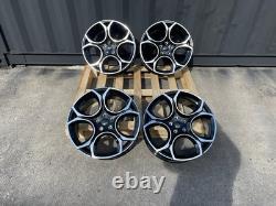 19 VW Golf Queenstown Style Alloy Wheels Gloss Black Polished MK6 7 8 Audi A3