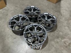 19 X4 2023 RS6 Style Alloy Wheels Gun Metal Audi A4 A5 A6 A7 Q5 5x112