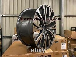 19 X4 A6 S LINE Style Alloy Wheels Gun Metal Machined Audi A3 A4 A6 A8 5x112