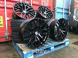 19 inch Audi A5/S5 A4/S4 New Gloss Black R8 Sport style Alloy Wheels &Tyres x4