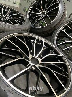 19'' inch BMW 3 & 4 Series Alloy Wheels D SPOKE Style 405M Sport & New Tyre X4