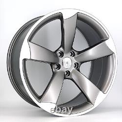19 rotor style alloy wheels Audi a4 a5 a6 a7 a8 q3 q4 q5 q7 q8 tyres available