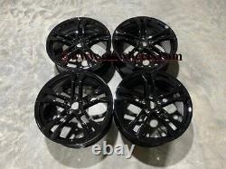 19 x4 2020 SQ8 Style Alloy Wheels Full Gloss Black VW Golf MK5 MK6 MK7