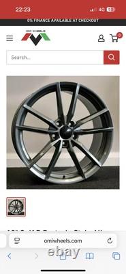 19 x4 Golf R Pretoria Style Alloy Wheels Gloss Gun Metal Volkswagen MK5 MK6 MK7