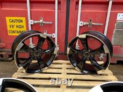 19 x4 New 2023 TTRS Style Alloy Wheels Gloss Black Audi A3 S3 RS3 A4 S4 A6 S6