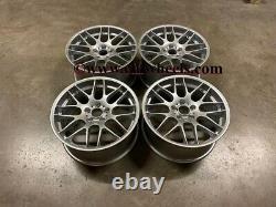 19 x4 New CSL Style Alloy Wheels Quartz Silver BMW 5x120 E46 E90 Z4 F30 E92