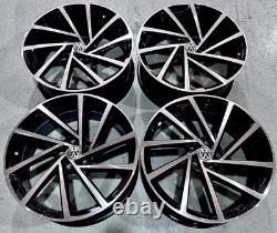 19 x4 VW Spielberg Style Alloy Wheels Gloss Black VW Golf MK5 MK6 MK7 MK8