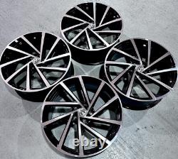 19 x4 VW Spielberg Style Alloy Wheels Gloss Black VW Golf MK5 MK6 MK7 MK8