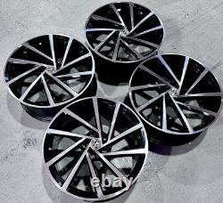 19 x4 VW Spielberg Style Alloy Wheels Gloss Black VW Golf MK5 MK6 MK7 MK8