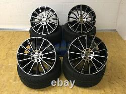 19merc Turbine Style Alloy Wheels Fit C E Class 5x112 66.6 & Tyres