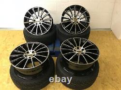 19merc Turbine Style Alloy Wheels Fit C E Class 5x112 66.6 & Tyres