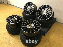 19merc Turbine Style Alloy Wheels Fit C E Class 5x112 66.6 & Tyres