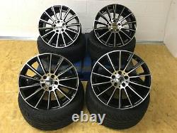 19merc Turbine Style Alloy Wheels Fit C E Class 5x112 66.6 & Tyres