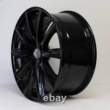 19x8.5 Model S Style Alloy Wheels Black