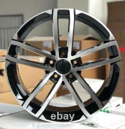 19x8 Inch Nogaro Style Alloy Wheels Black Machined OMI Wheels