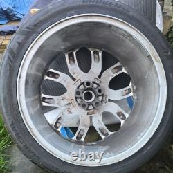 1 x Genuine Range Rover L405 22 Style 5004 Silver Alloy Wheels CK521007HA