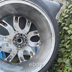 1 x Genuine Range Rover L405 22 Style 5004 Silver Alloy Wheels CK521007HA