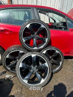 2008+ Audi A3 19 Rotor Style Alloy Wheel Set In Black With Tyres Aftermarket