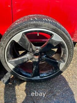 2008+ Audi A3 19 Rotor Style Alloy Wheel Set In Black With Tyres Aftermarket