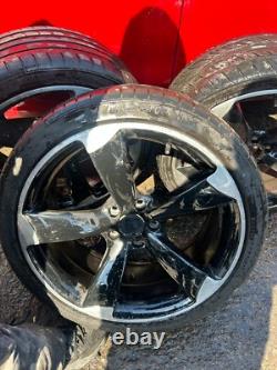 2008+ Audi A3 19 Rotor Style Alloy Wheel Set In Black With Tyres Aftermarket