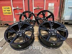 20 2018 RS5 Style Alloy Wheels Gloss Black Audi A4 A5 A6 A7 A8 5x112