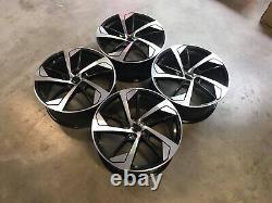 20 2020 RS5 Style Alloy Wheels Gloss Black Machined Audi A4 A5 A6 A7 A8 5x112