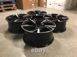 20 2020 RS6 Performance Style Alloy Wheels Black Machined Audi A4 A6 A8 5x112