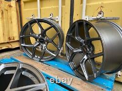 20 2020 RS Q8 Style Alloy Wheels Gunmetal Audi A5 A6 A7 5x112 8.5J ET25