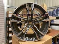 20 2020 SQ8 Style Alloy Wheels CONCAVE Satin Gun Metal Machined Audi A5 A6 A7