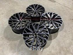 20 2022 S8 Performance Style Alloy Wheels Black Machined Audi A4 A5 A6 A7 5x112