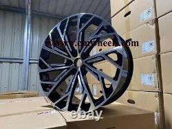 20 2022 S8 Style Alloy Wheels CONCAVE Gloss Black Machined Audi A7 S7 RS7