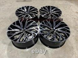 20 2022 S8 Style Alloy Wheels CONCAVE Gloss Black Machined Audi A7 S7 RS7
