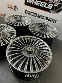 20 2025 Maybach Mercedes Turbine Twist Style Alloy Wheels C Class E Class S Cla