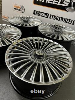 20 2025 Maybach Mercedes Turbine Twist Style Alloy Wheels C Class E Class S Cla