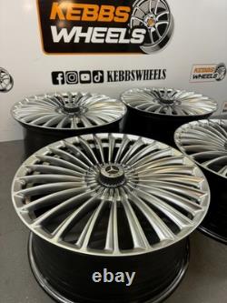 20 2025 Maybach Mercedes Turbine Twist Style Alloy Wheels C Class E Class S Cla